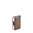 Porte-carte marron avec double compartiment