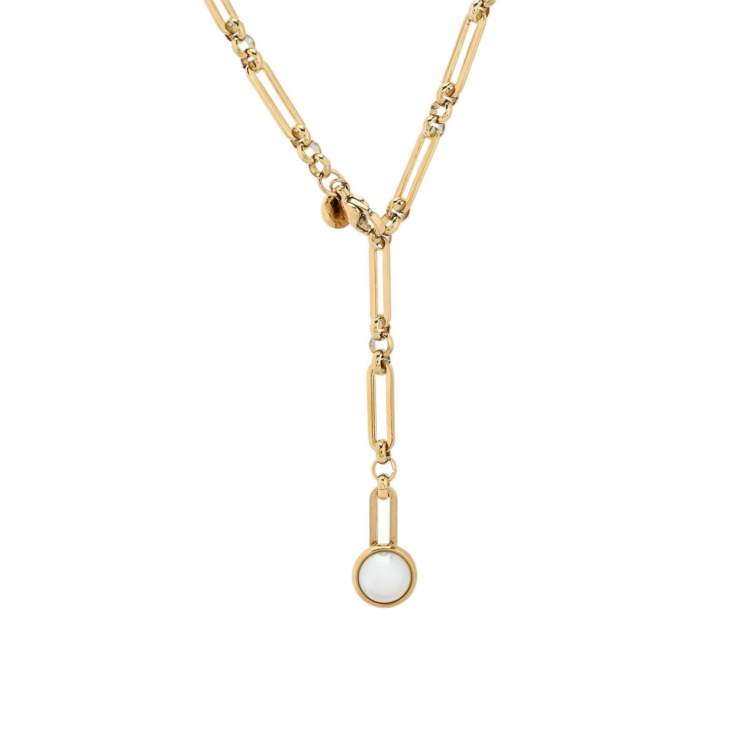 Collier en acier perle