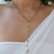 Collier en acier perle