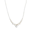 Collier en acier perles avec brillants