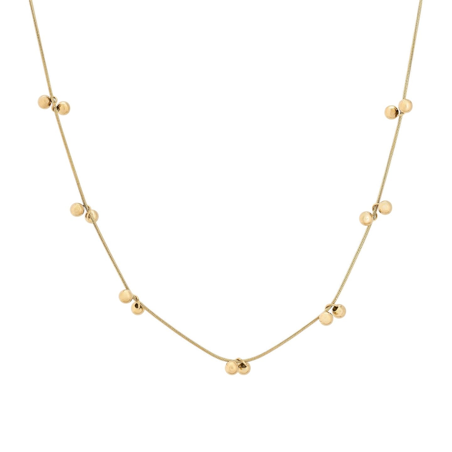 Collier en acier avec pois