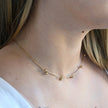 Collier en acier avec pois