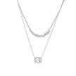 Collier double en acier rectangulaire