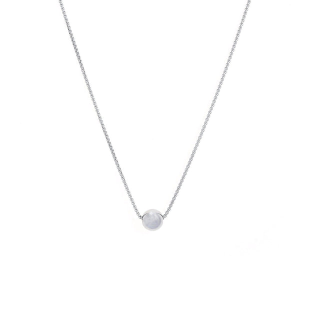 Collier en acier de base boules