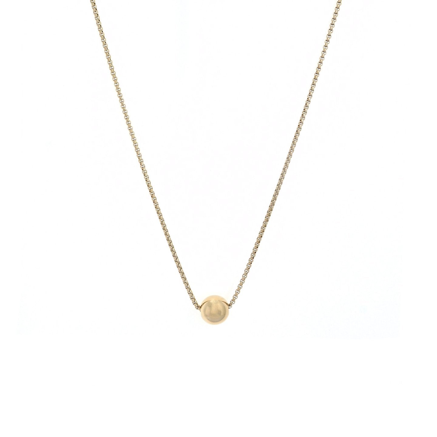 Collier en acier de base boules