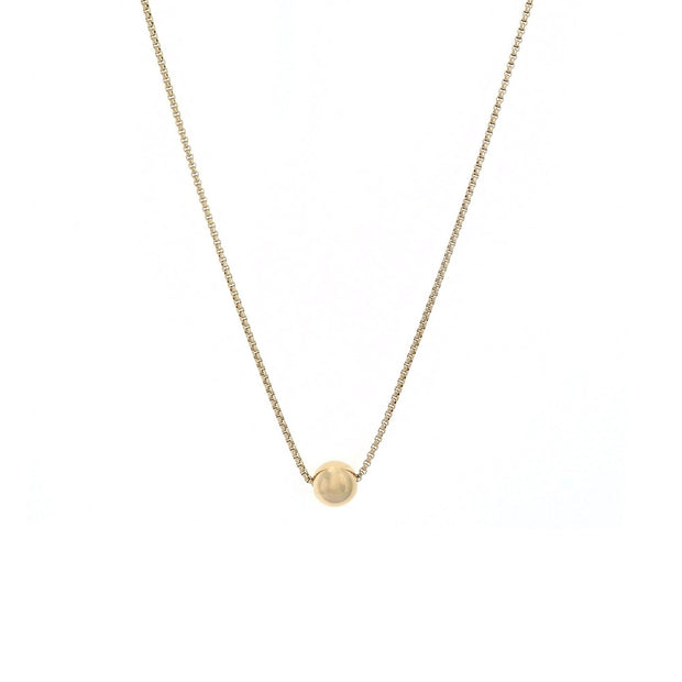 Collier en acier de base boules