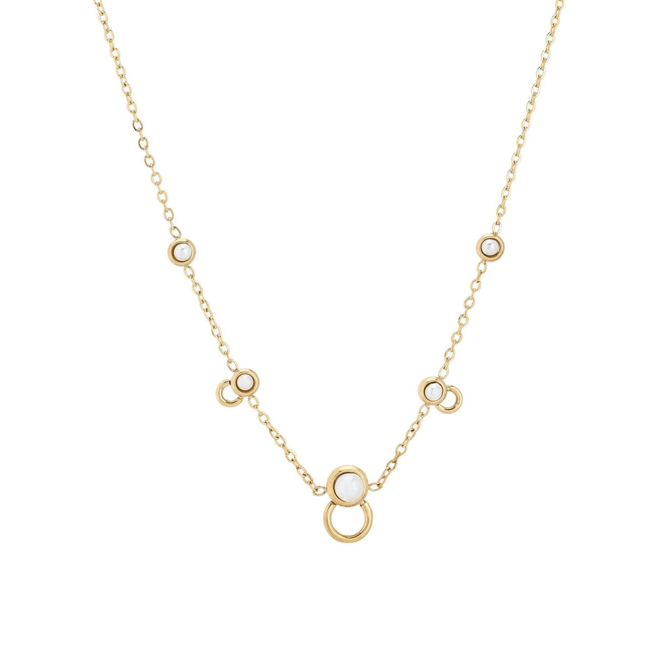 Collier en acier basique avec perles