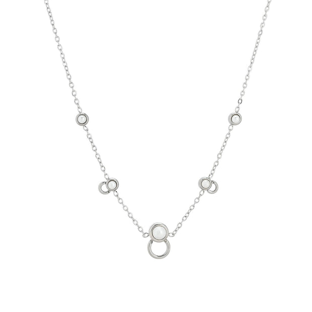Collier en acier basique avec perles