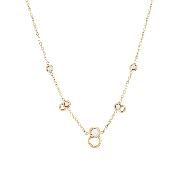 Collier en acier basique avec perles