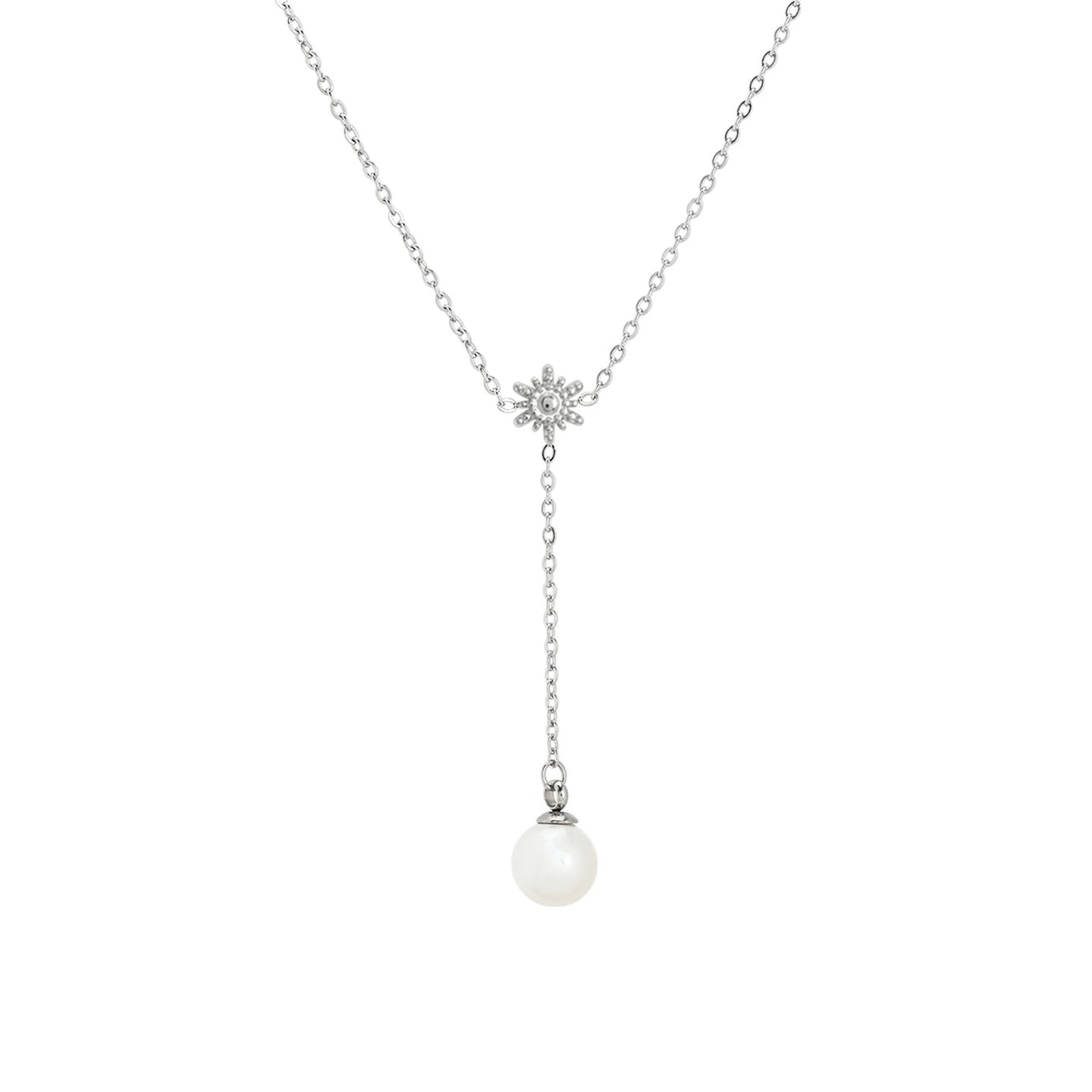 Collier en acier long soleil