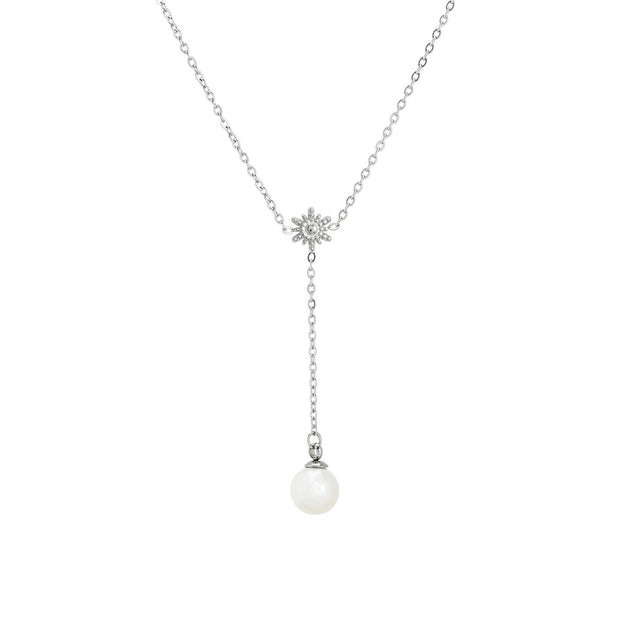 Collier en acier long soleil