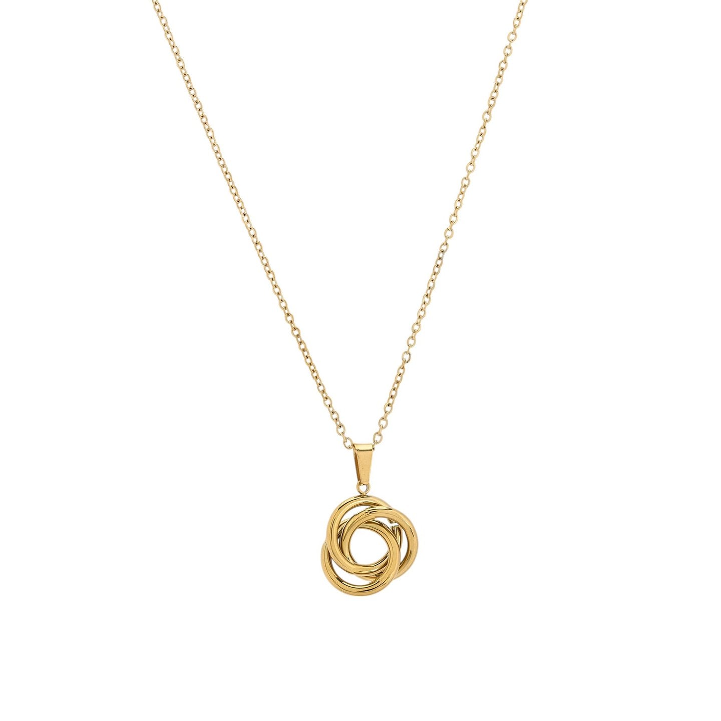Collier en acier avec liens entrelacés
