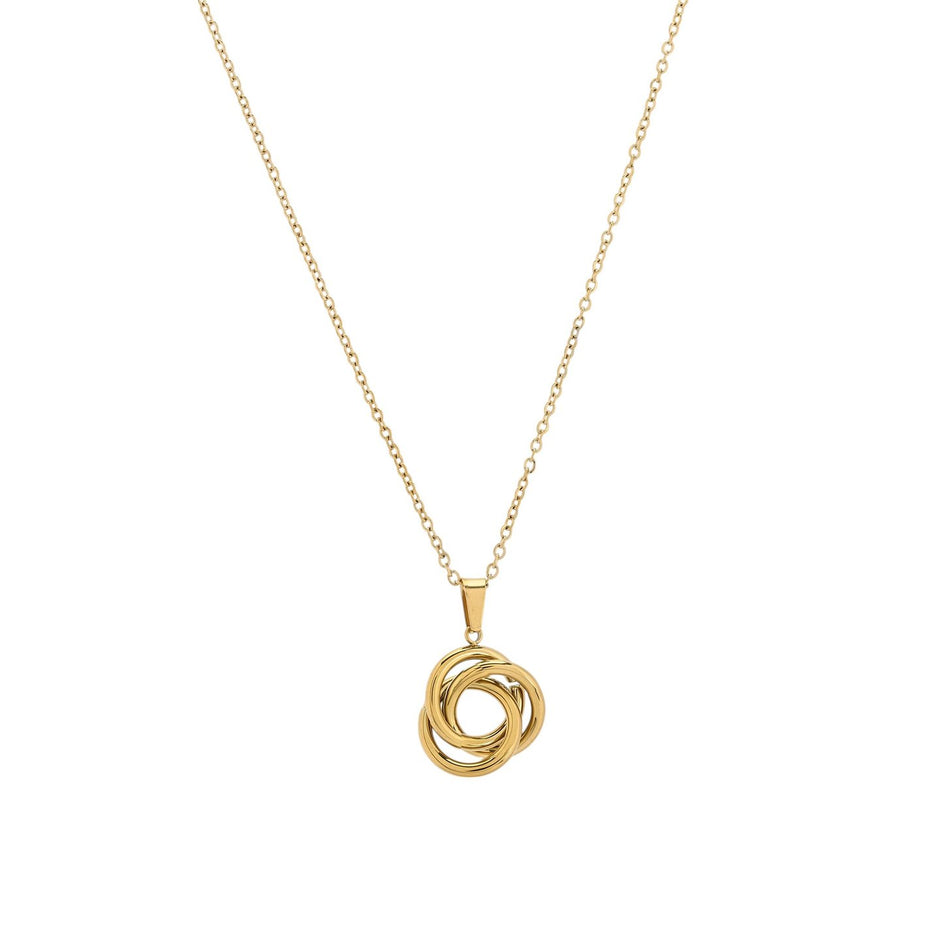 Collier en acier avec liens entrelacés