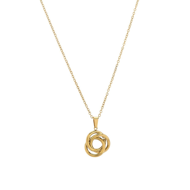 Collier en acier avec liens entrelacés