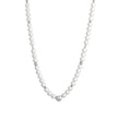 Collier en acier perlé avec coeur