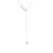 Collier en acier long avec boules