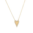 Collier en acier coeur subtil