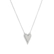 Collier en acier coeur subtil