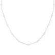 Collier en acier avec petites perles