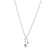 Collier en acier en forme géométrique