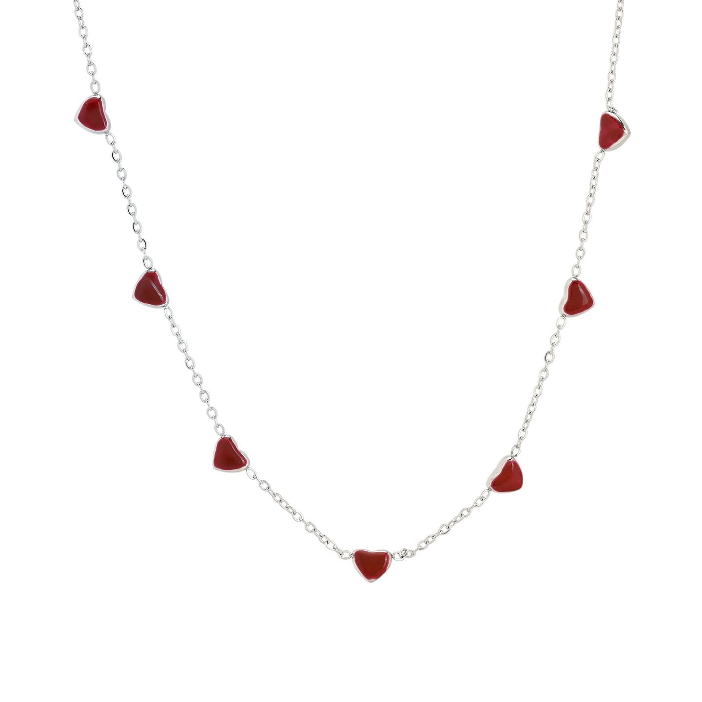 Collier de coeur en acier