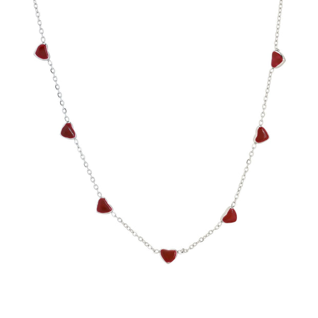 Collier de coeur en acier