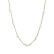 Collier en acier mince perles