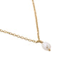 Collier acier tricoté de base perle