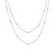 Collier double en acier à pois