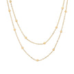 Collier double en acier à pois