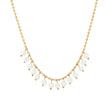 Collier en acier avec pendentifs en perles