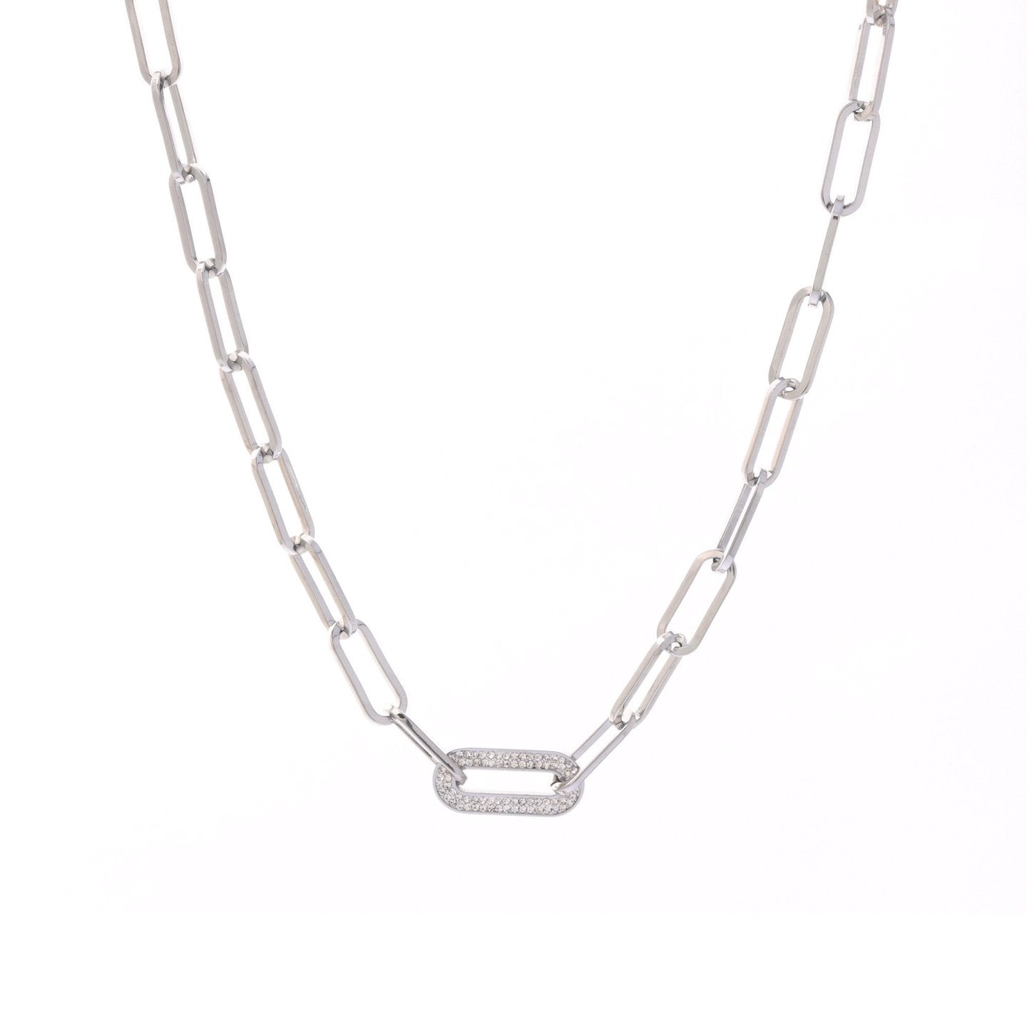 Collier épais avec maillons ovales