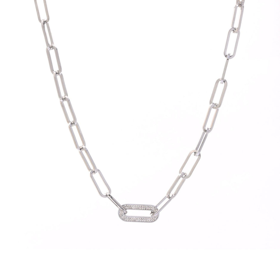 Collier épais avec maillons ovales
