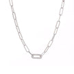 Collier épais avec maillons ovales