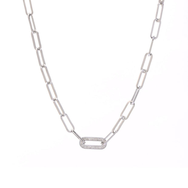 Collier épais avec maillons ovales