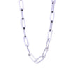 Collier avec maillons rectangulaires