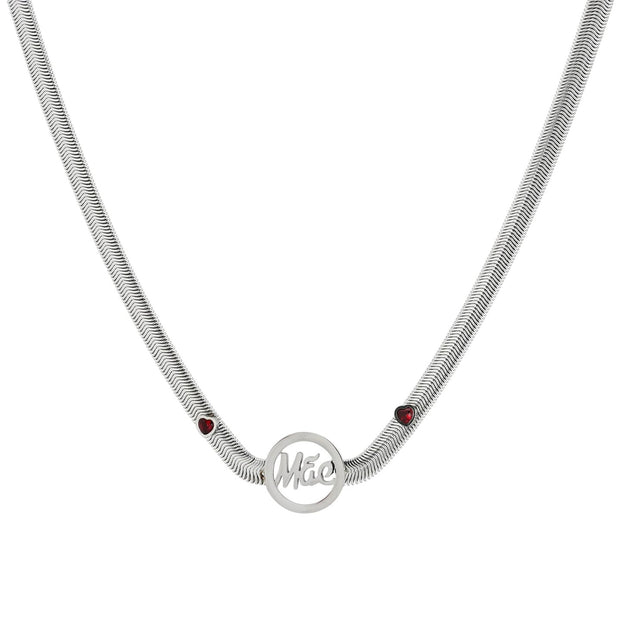 Collier Mãe et cœurs