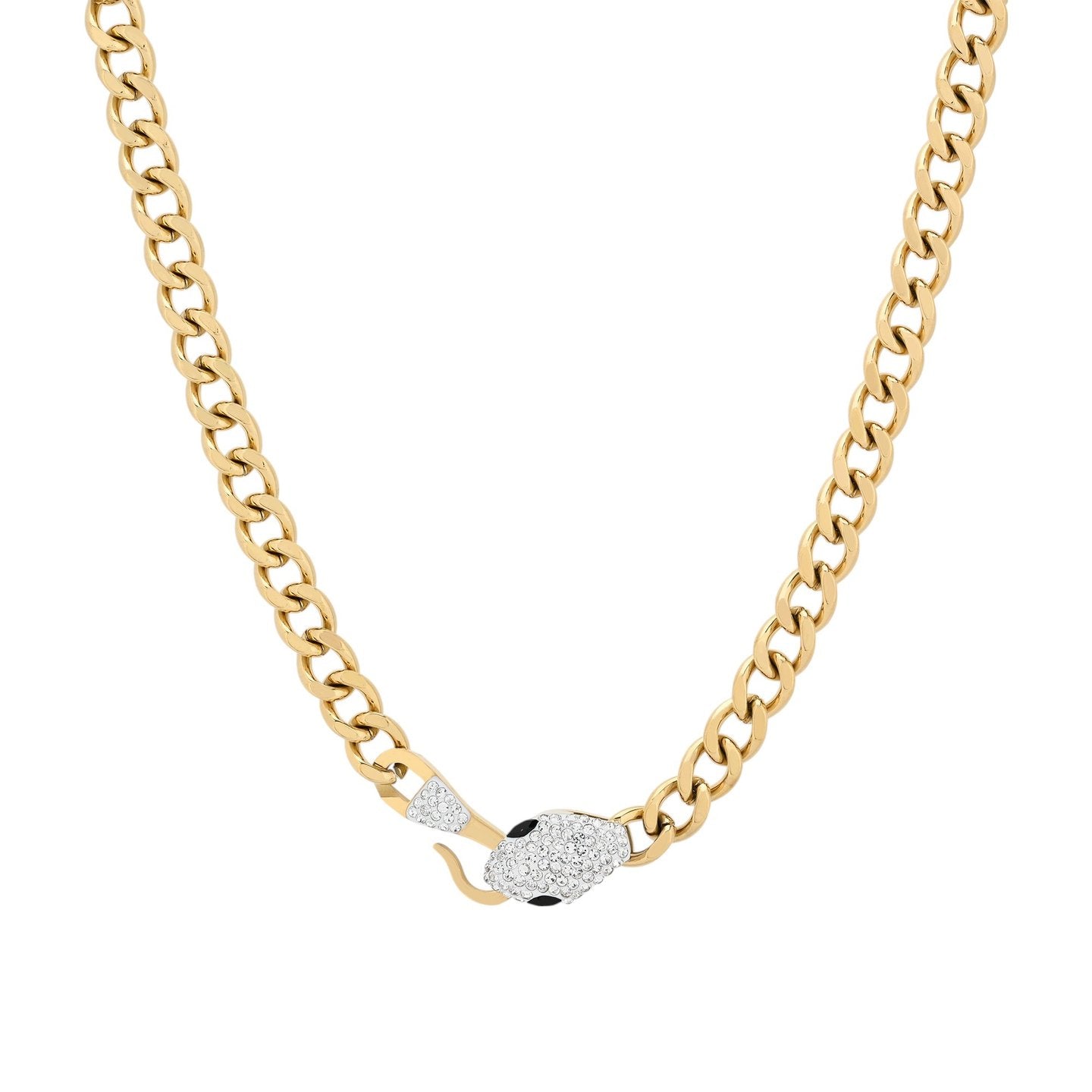 Collier en acier serpent
