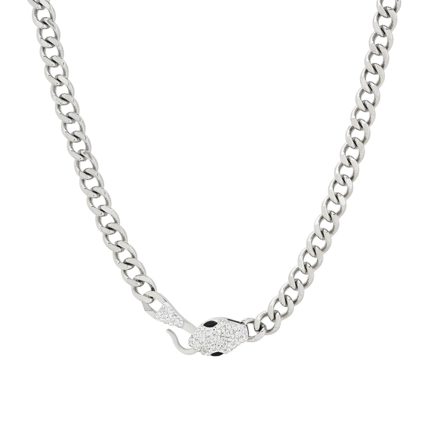 Collier en acier serpent