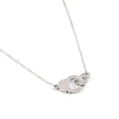 Collier en acier avec zircones menottes