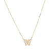 Collier en acier de base papillon