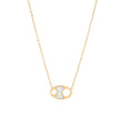 Collier en acier avec nacre
