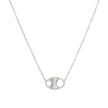 Collier en acier avec nacre