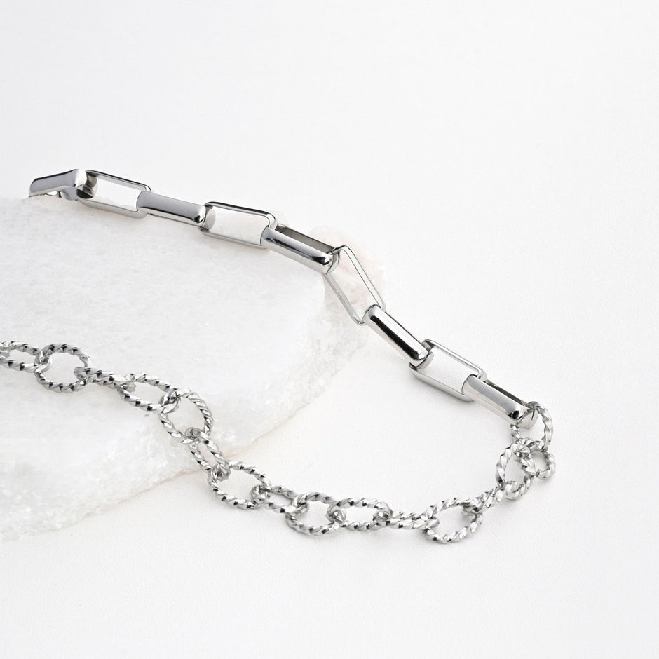 Collier en acier réversible
