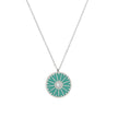 Collier en acier roue vert