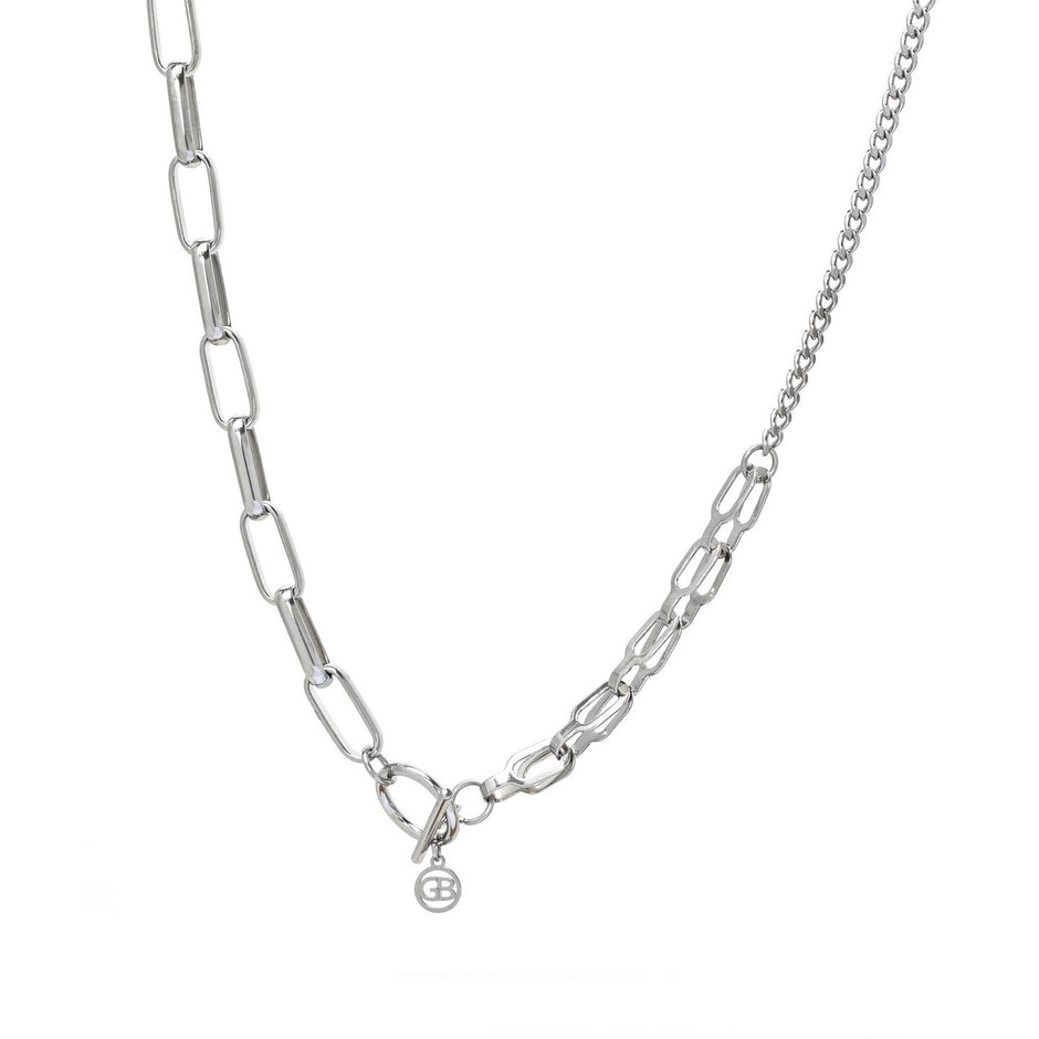 Collier en acier réversible avec liens