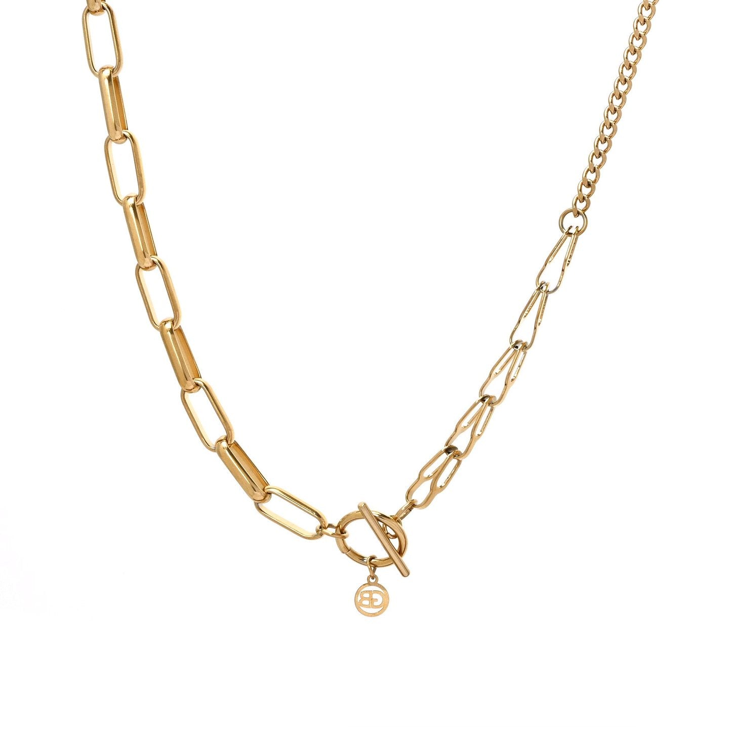 Collier en acier réversible avec liens