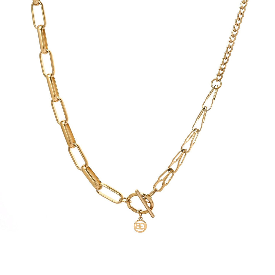 Collier en acier réversible avec liens