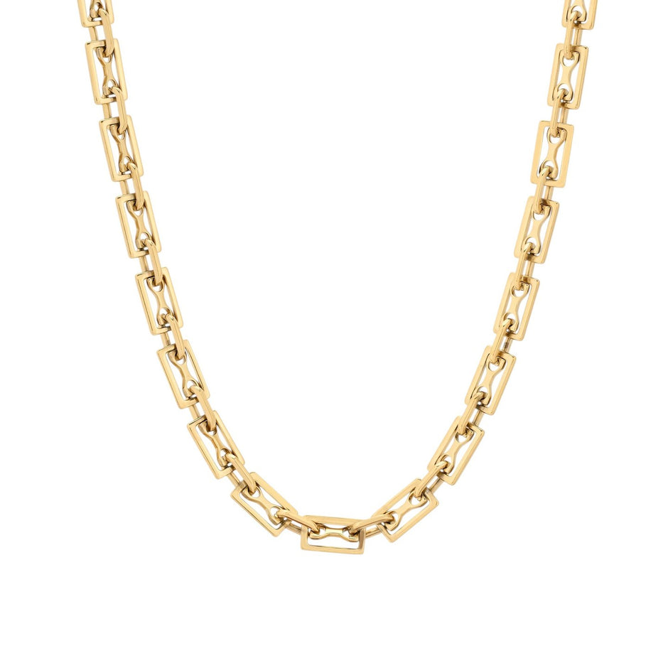 Collier en acier rectangles
