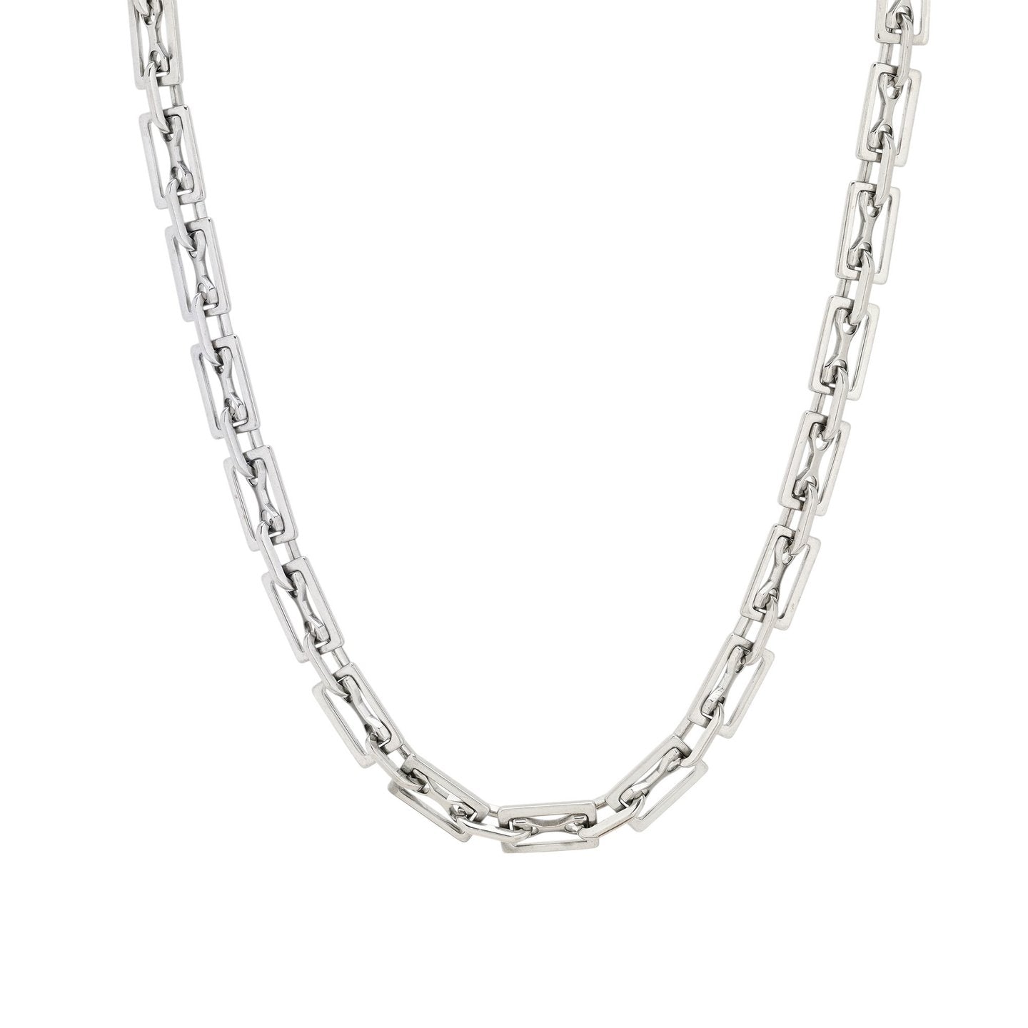 Collier en acier rectangles
